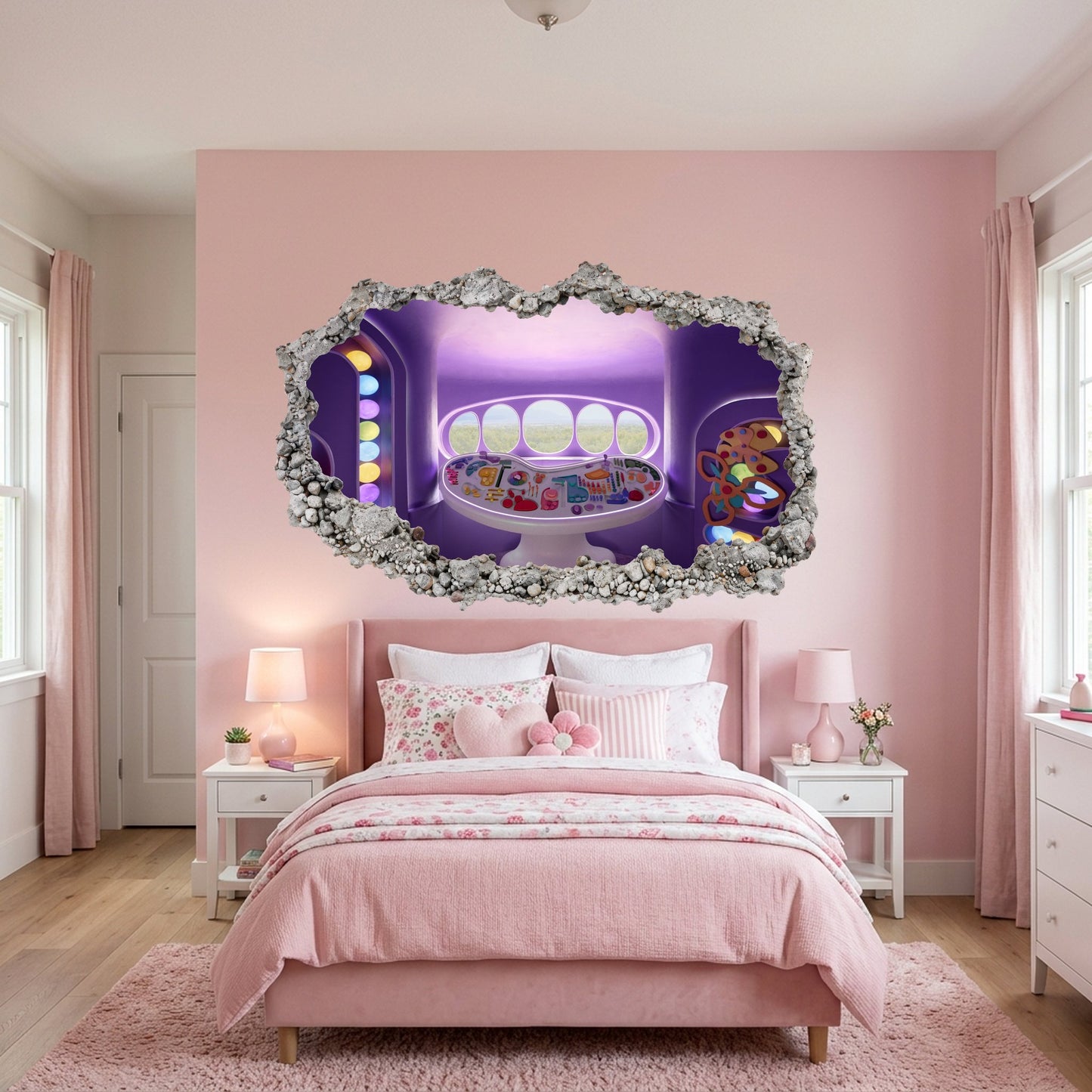 Inside Out 2 Movie Emotions 3D Effect Sticker Bedroom Decor 302