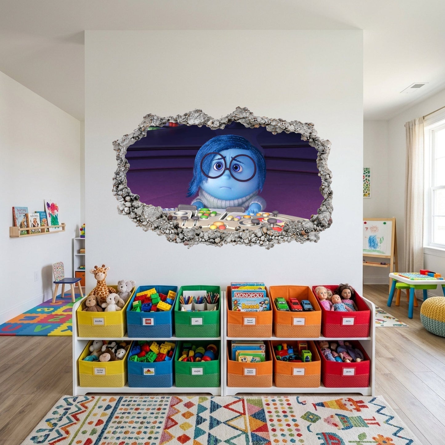 Inside Out 2 Movie Emotions 3D Effect Sticker Vinyl Mural 291