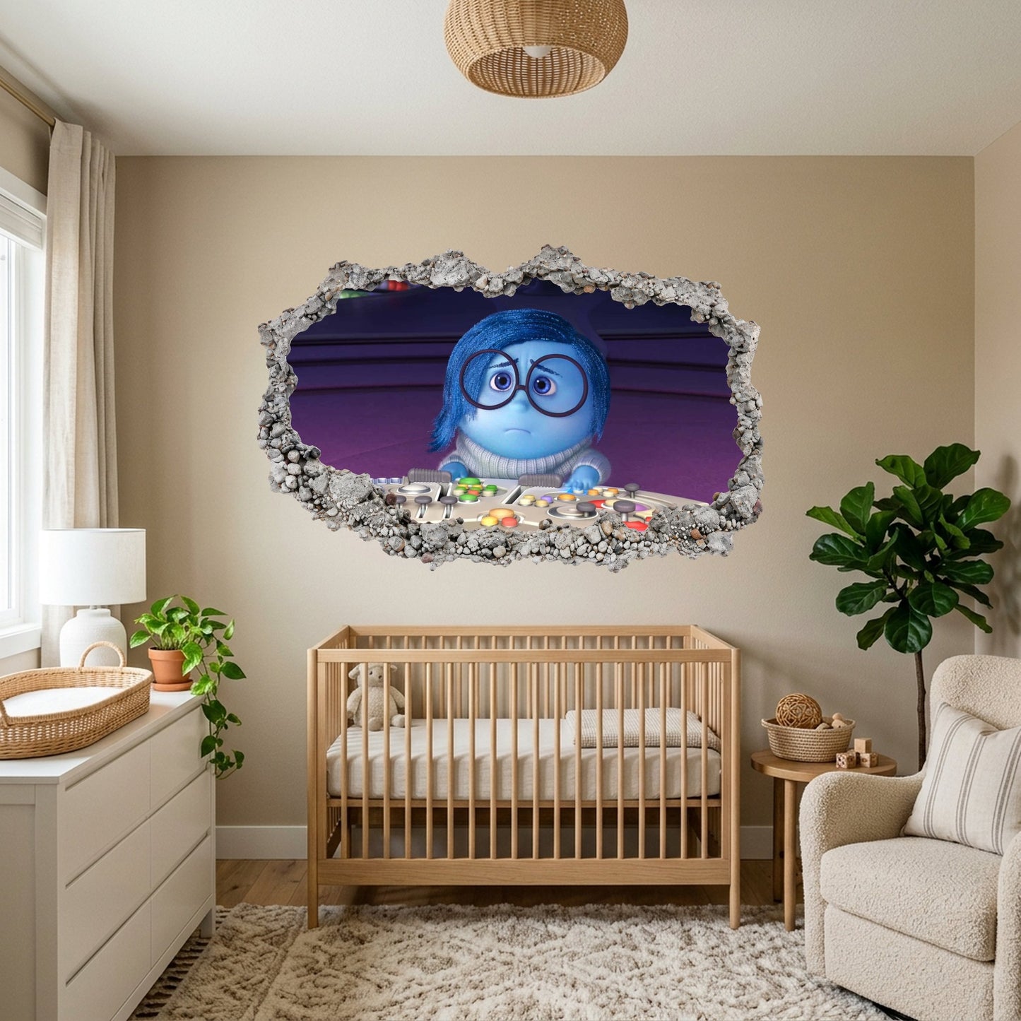 Inside Out 2 Movie Emotions 3D Effect Sticker Vinyl Mural 291