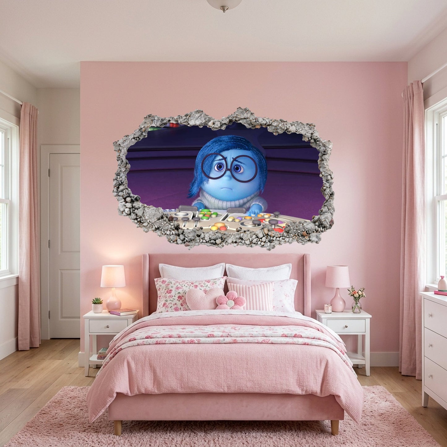 Inside Out 2 Movie Emotions 3D Effect Sticker Vinyl Mural 291
