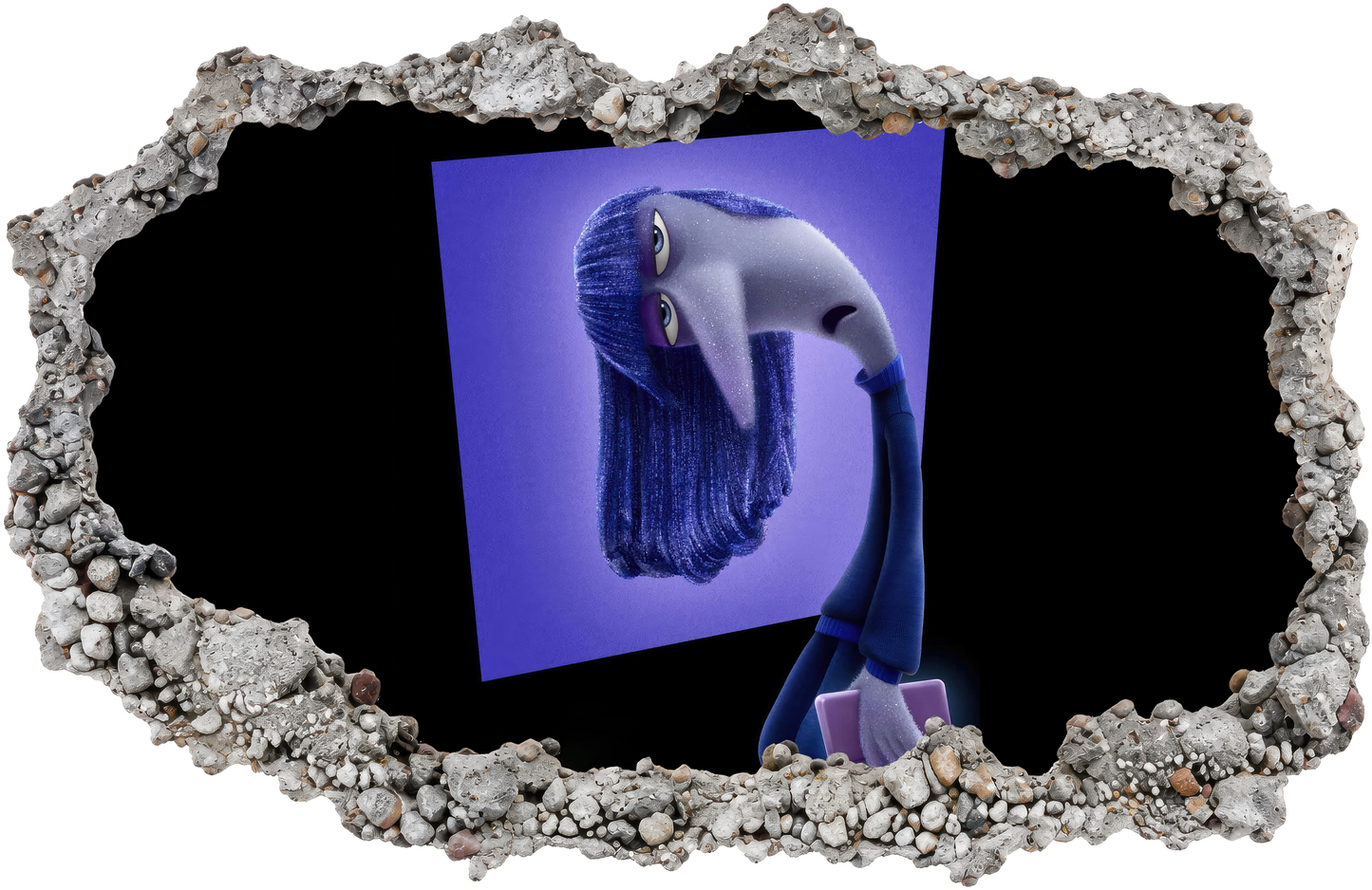 Inside Out 2 Movie Emotions 3D Effect Sticker Wall Art Sticker 298
