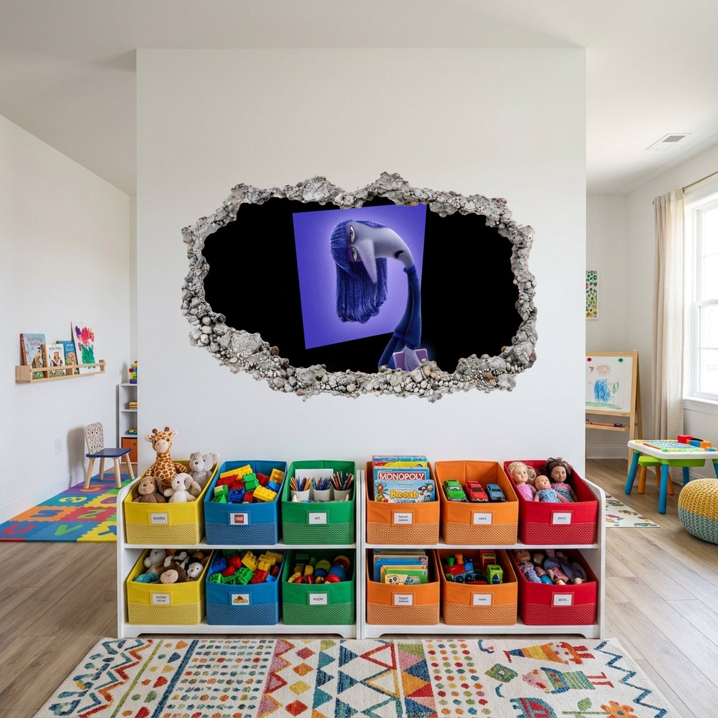 Inside Out 2 Movie Emotions 3D Effect Sticker Wall Art Sticker 298