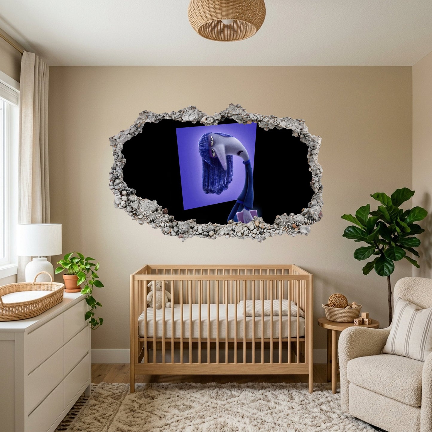 Inside Out 2 Movie Emotions 3D Effect Sticker Wall Art Sticker 298