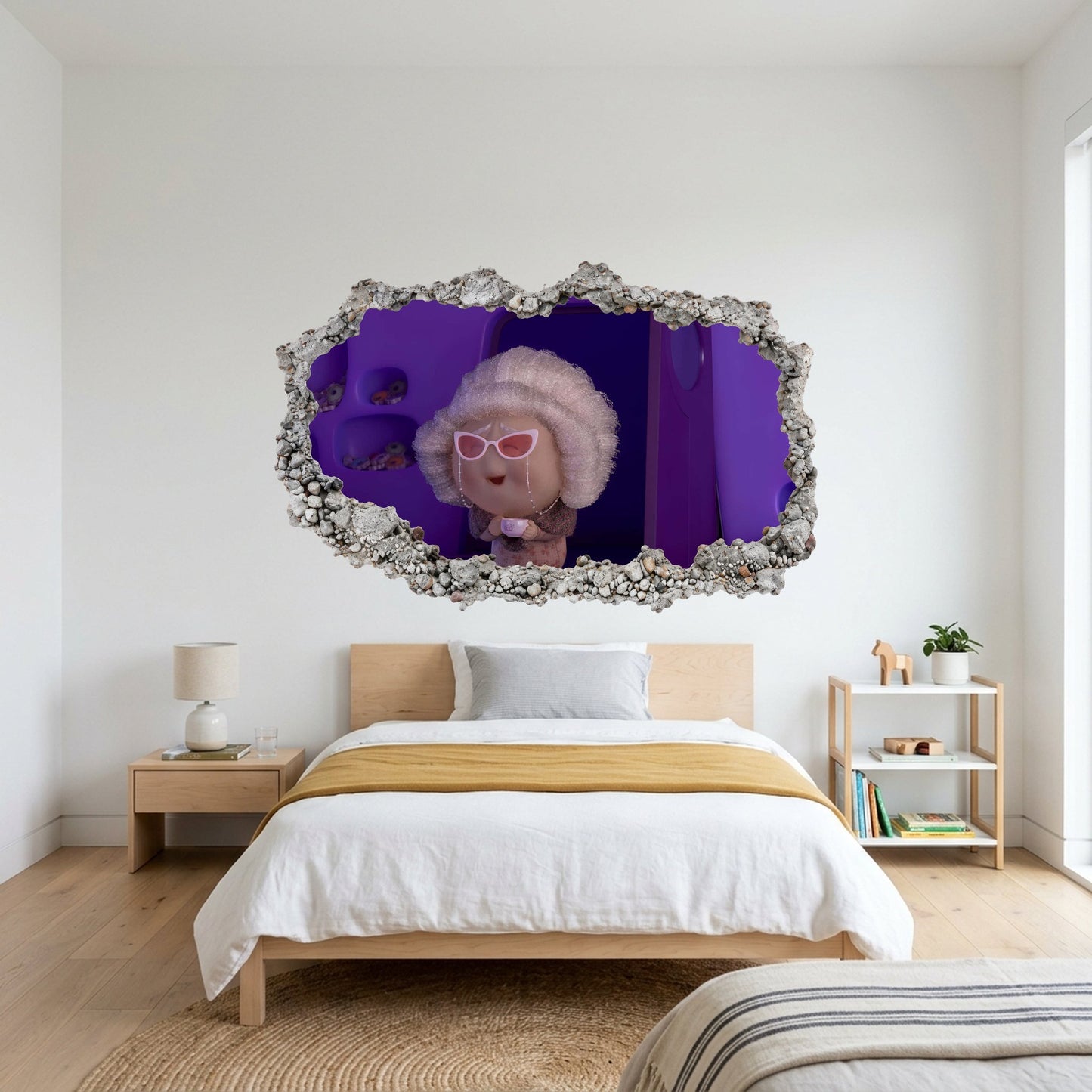 Inside Out 2 Movie Emotions 3D Smashed Wall Decal Bedroom Decor 300