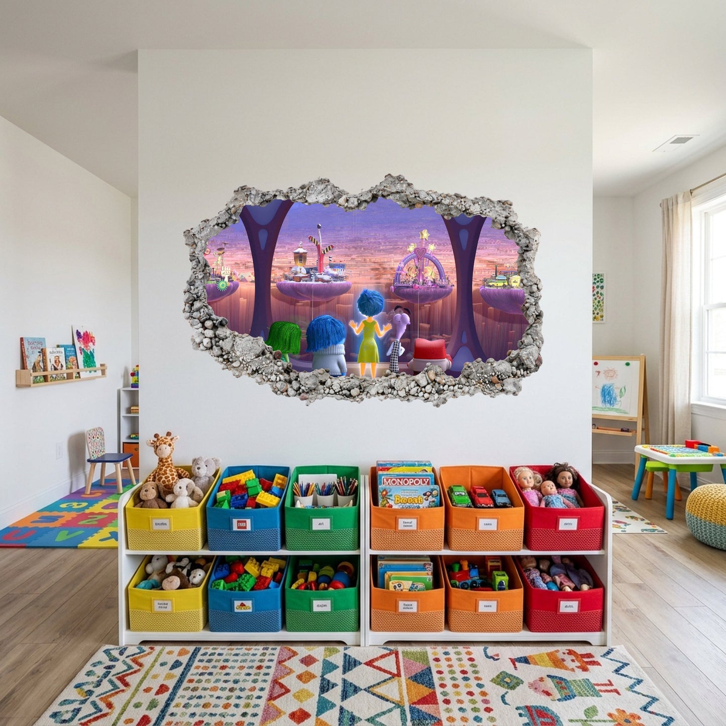 Inside Out 2 Movie Emotions Bedroom Decor Playroom Art Decal 274