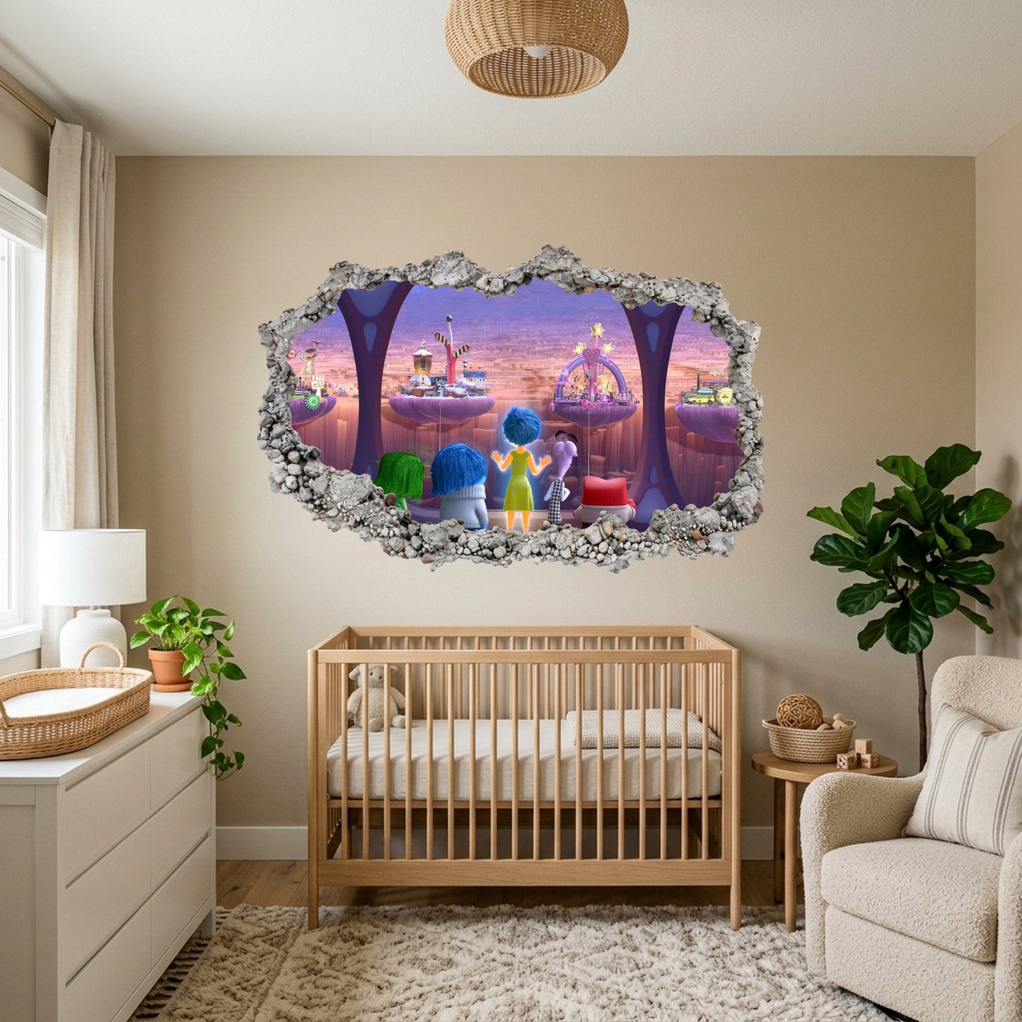 Inside Out 2 Movie Emotions Bedroom Decor Playroom Art Decal 274