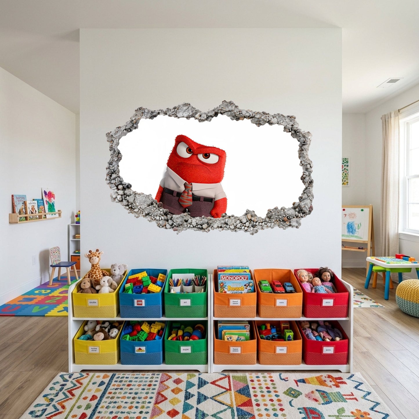 Inside Out 2 Movie Emotions Kids Room Decor 3D Effect Sticker 328