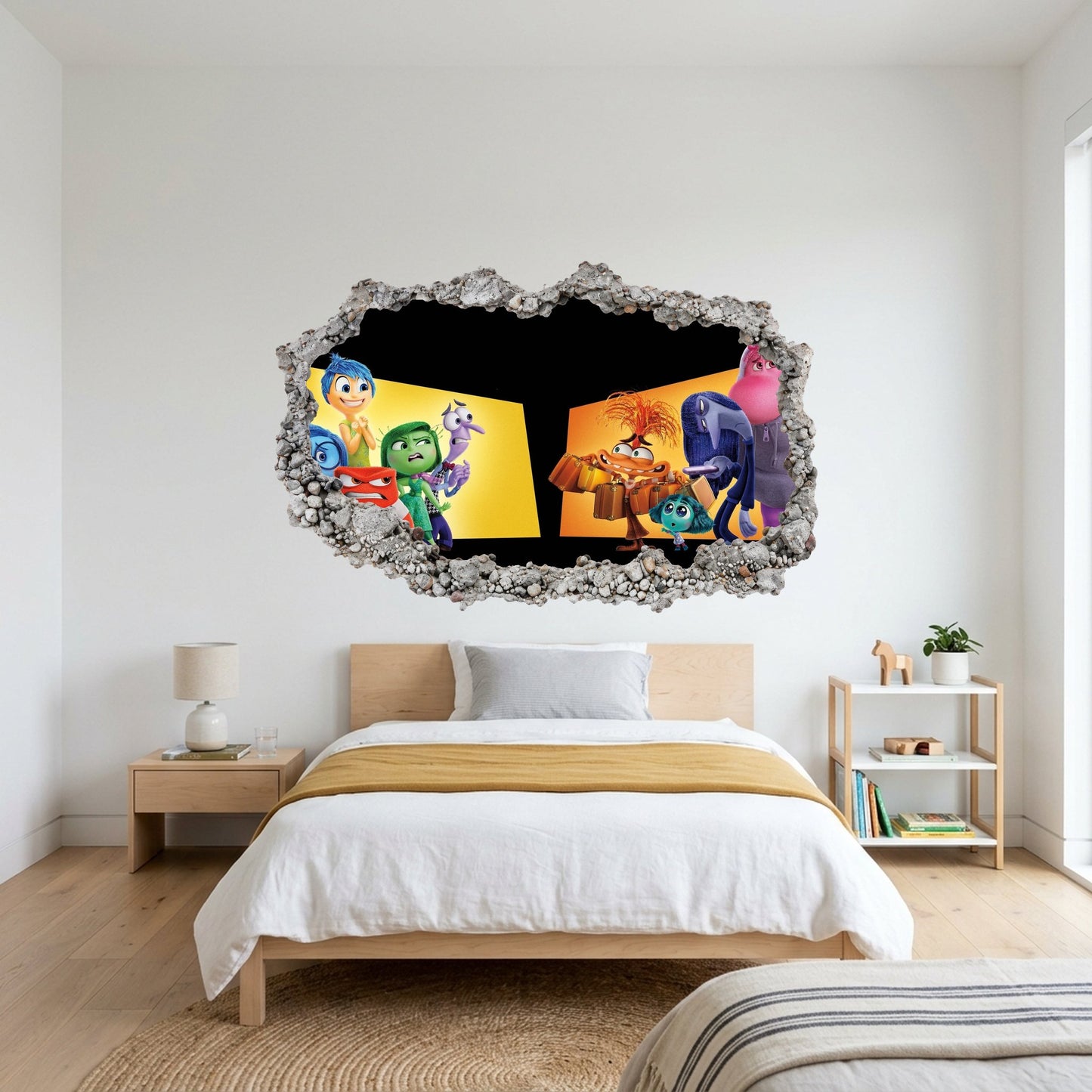 Inside Out 2 Movie Emotions Nursery Wall Art Bedroom Decor 311