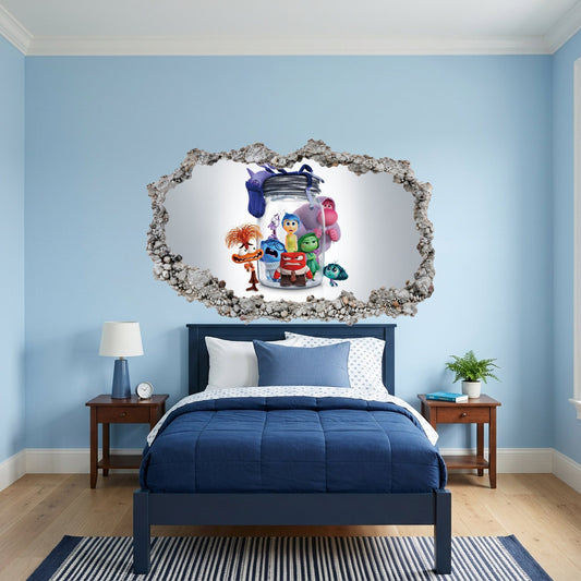 Inside Out Joy Anxiety Kids Room Decor Playroom Art Decal 285