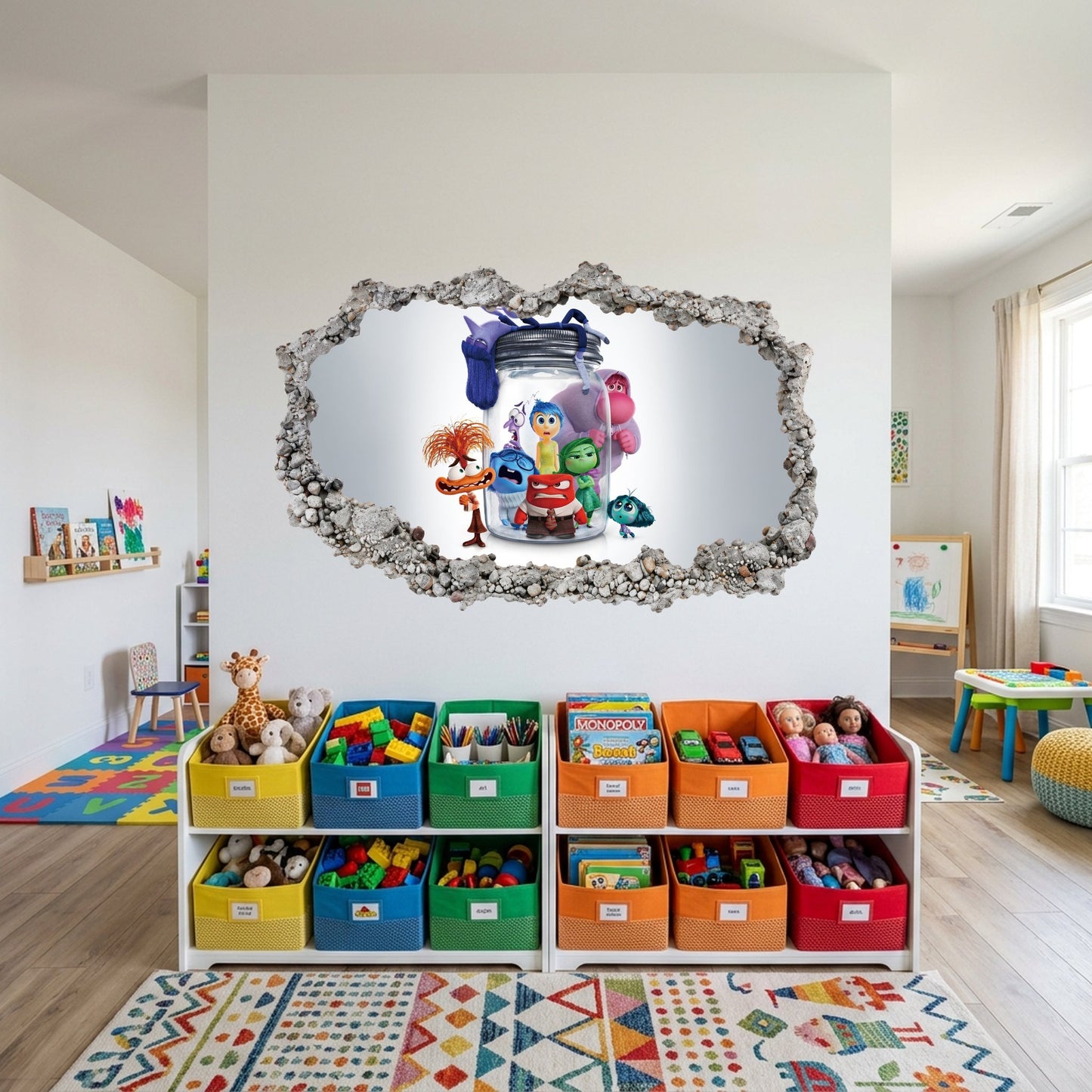 Inside Out Joy Anxiety Kids Room Decor Playroom Art Decal 285