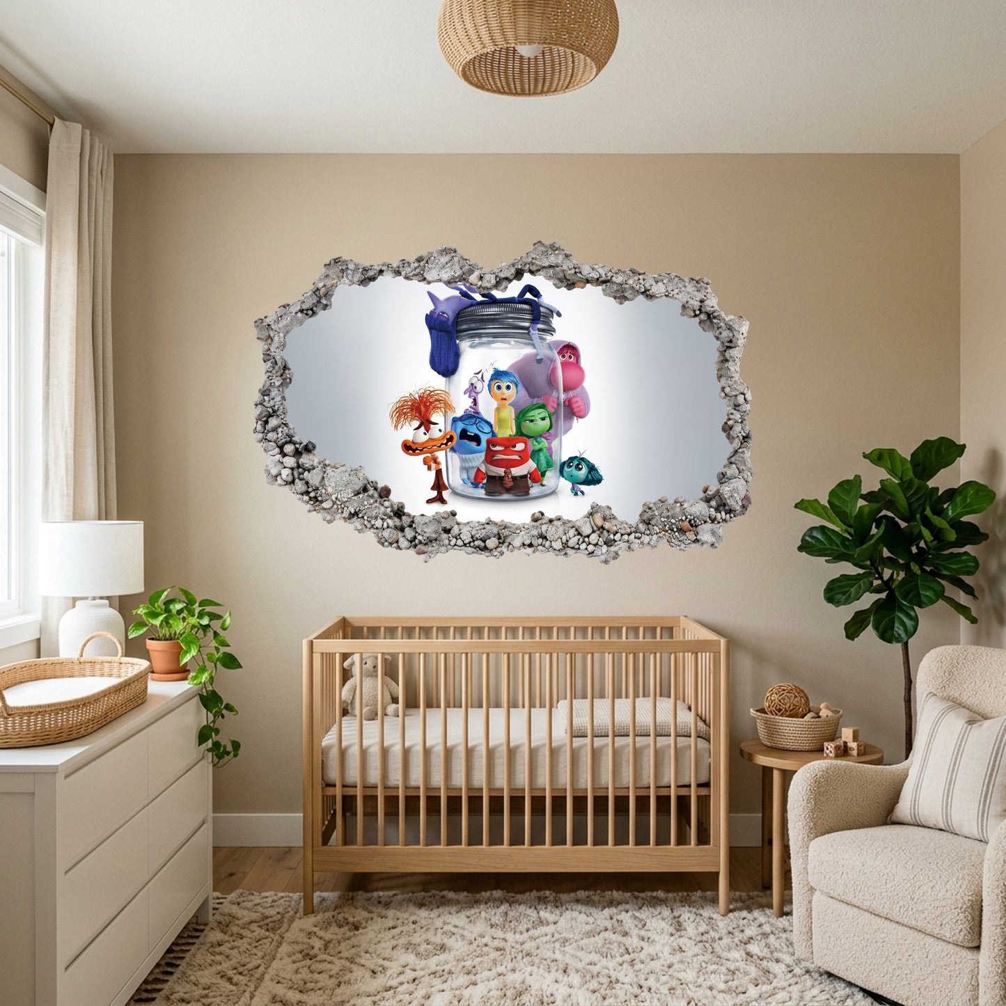 Inside Out Joy Anxiety Kids Room Decor Playroom Art Decal 285