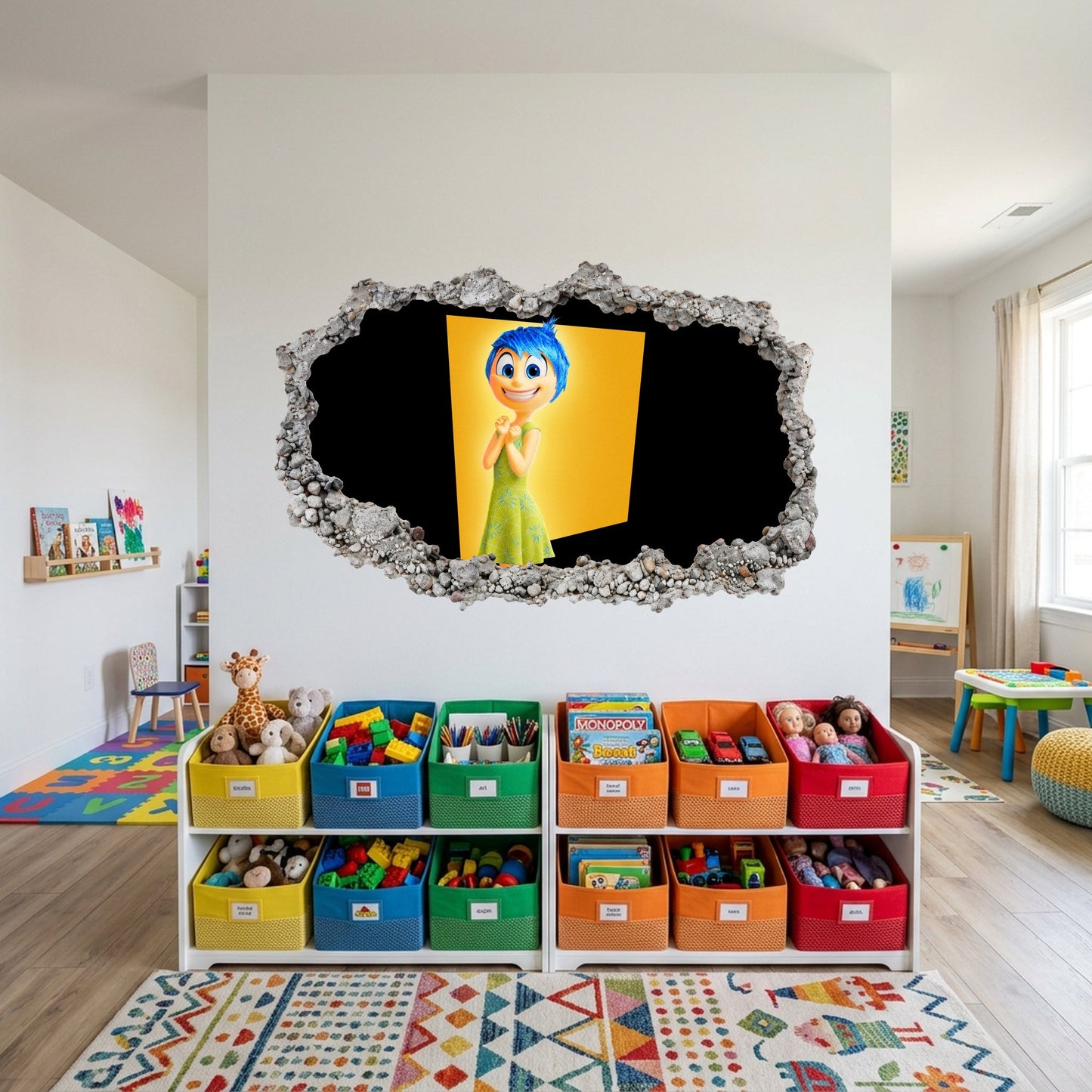 Inside Out Joy Anxiety Kids Room Decor Playroom Art Decal 297