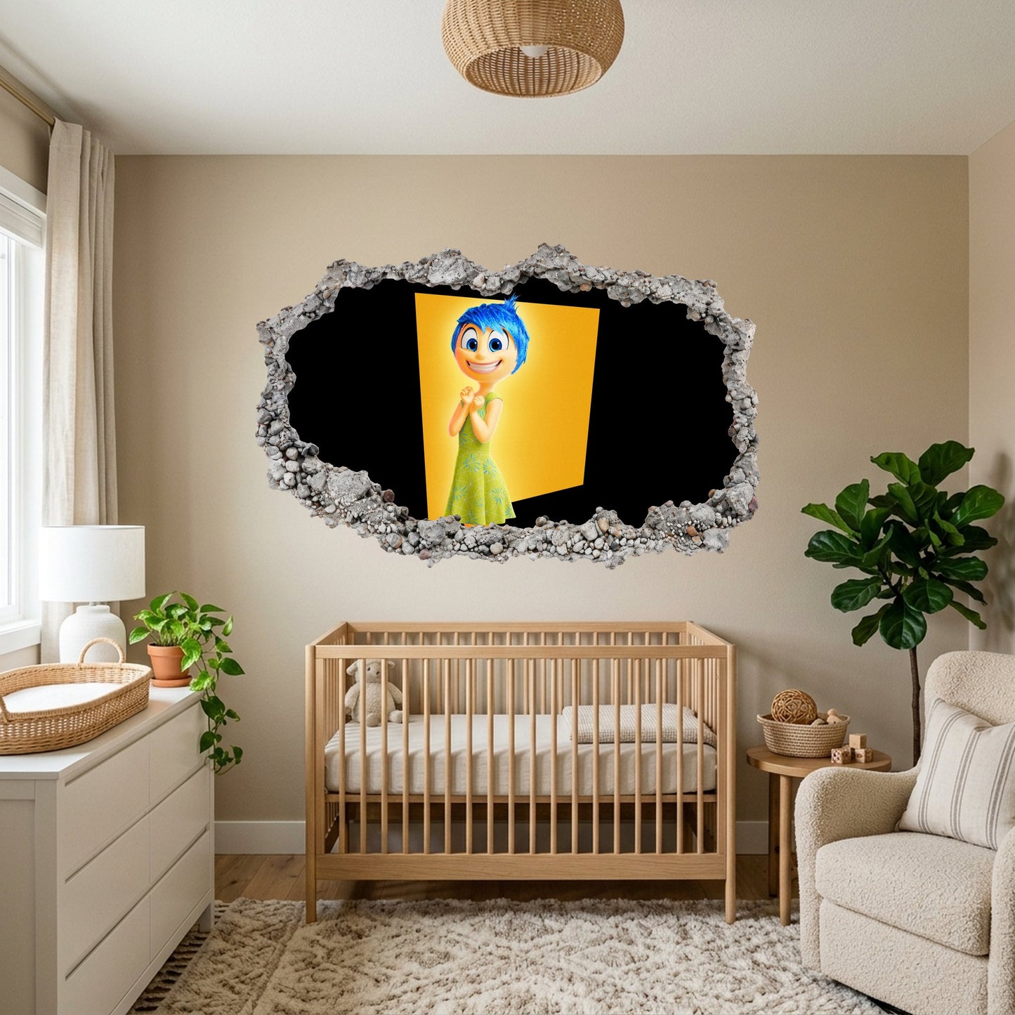Inside Out Joy Anxiety Kids Room Decor Playroom Art Decal 297