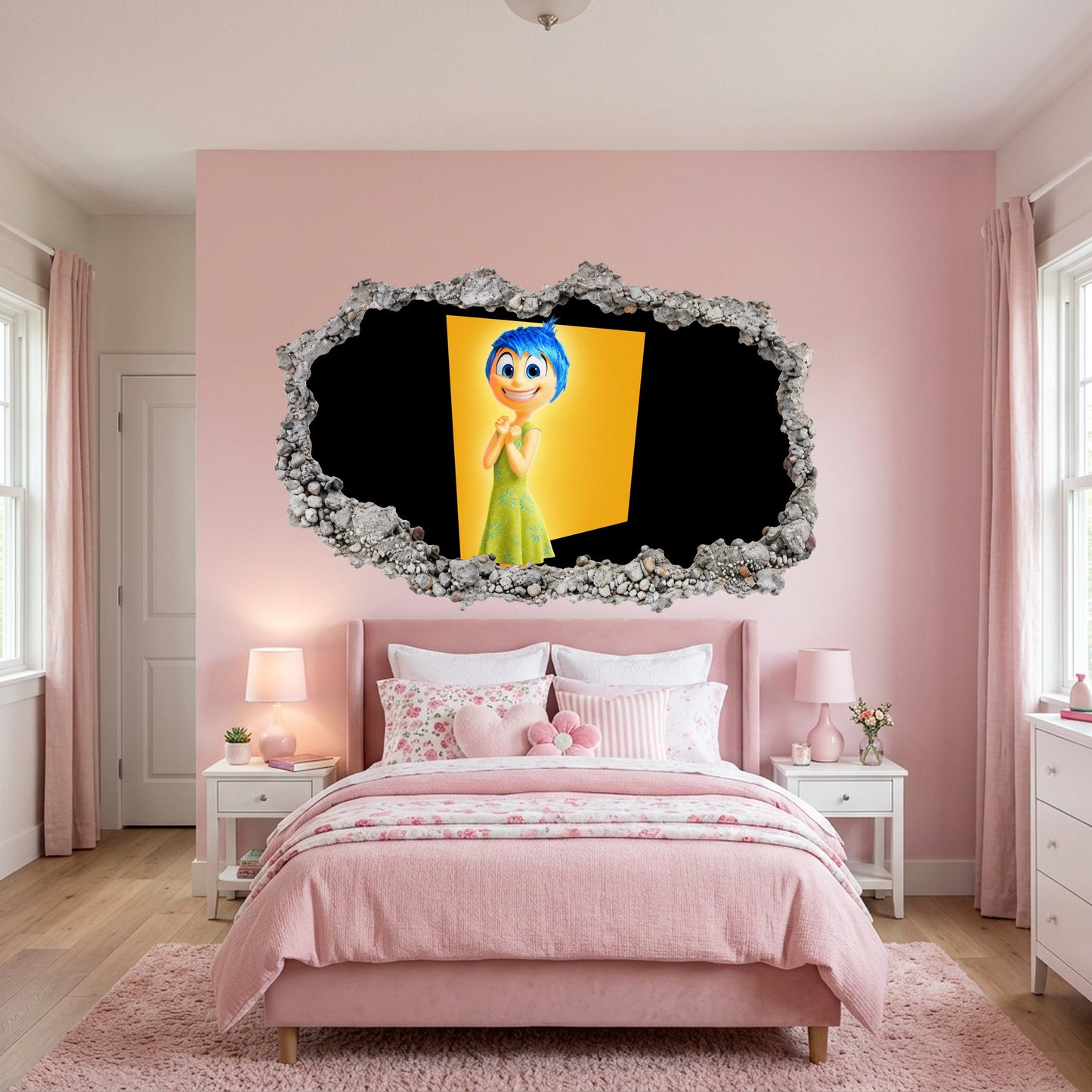 Inside Out Joy Anxiety Kids Room Decor Playroom Art Decal 297