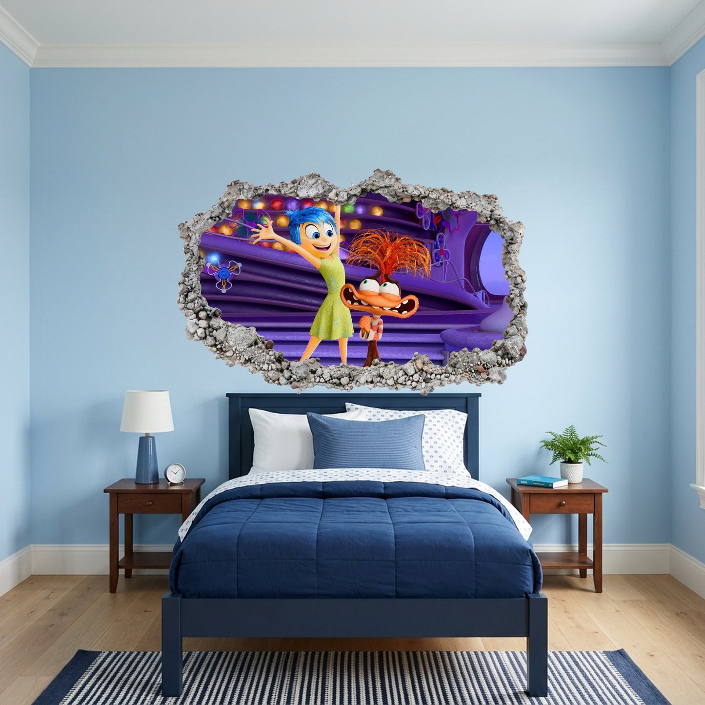Inside Out Joy Anxiety Kids Room Decor Wall Art Sticker 331