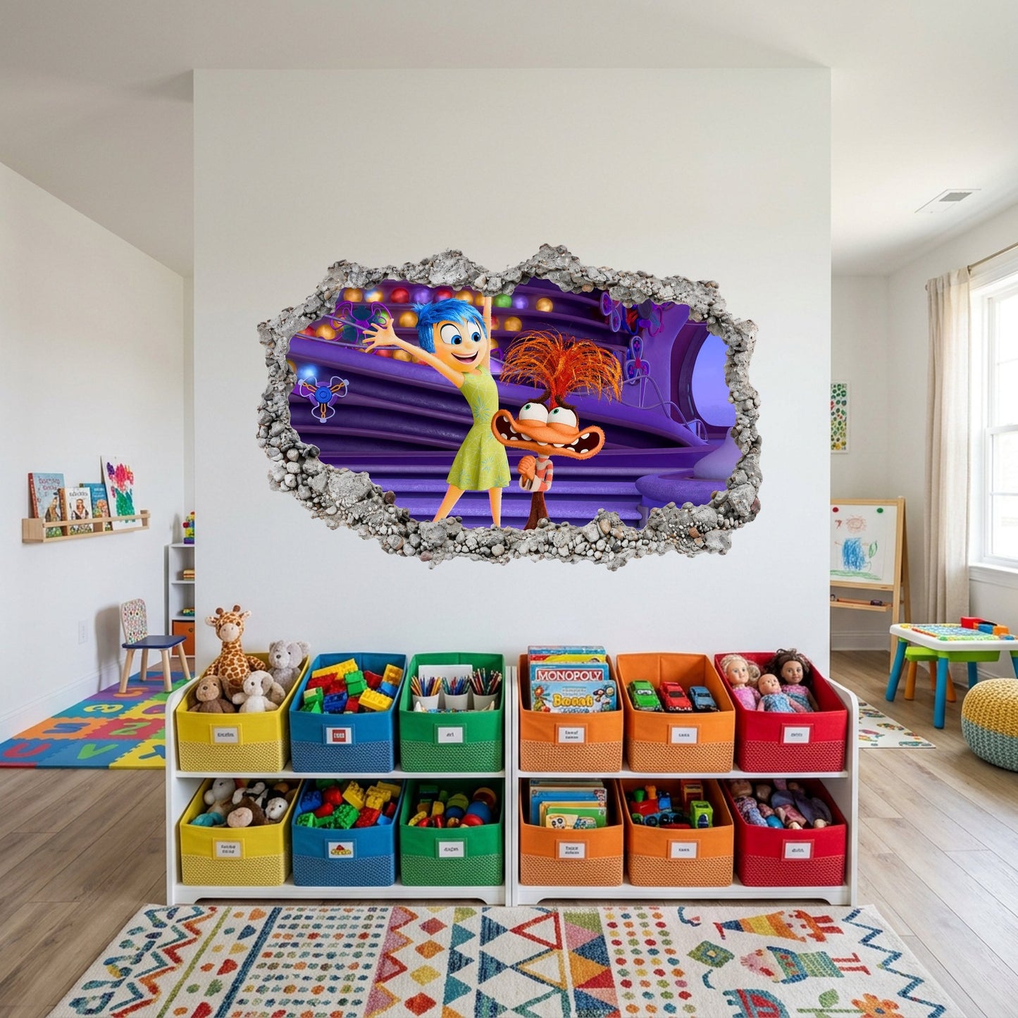 Inside Out Joy Anxiety Kids Room Decor Wall Art Sticker 331