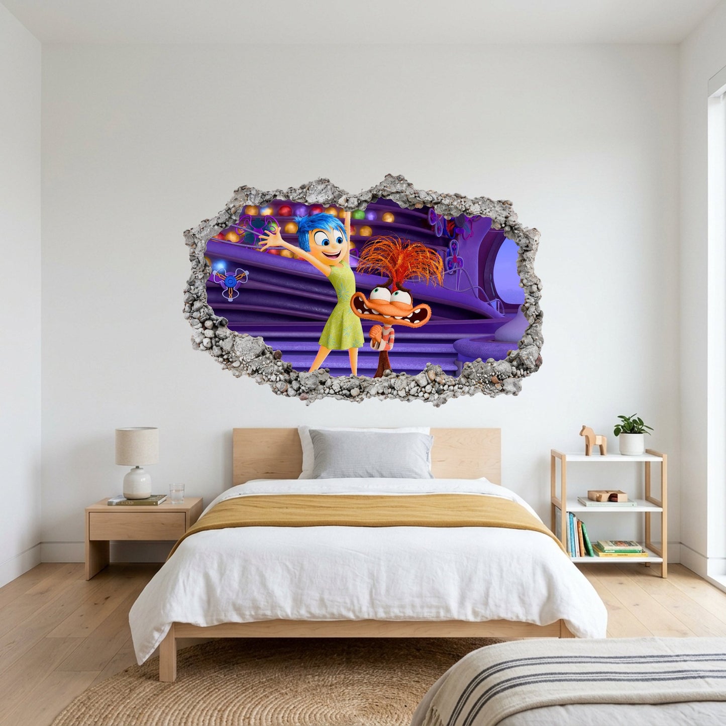 Inside Out Joy Anxiety Kids Room Decor Wall Art Sticker 331