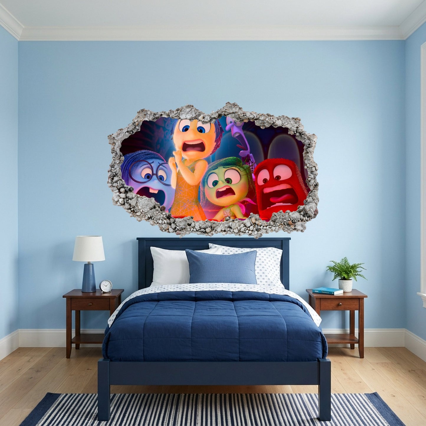 Inside Out Joy Anxiety Nursery Wall Art 3D Effect Sticker 304