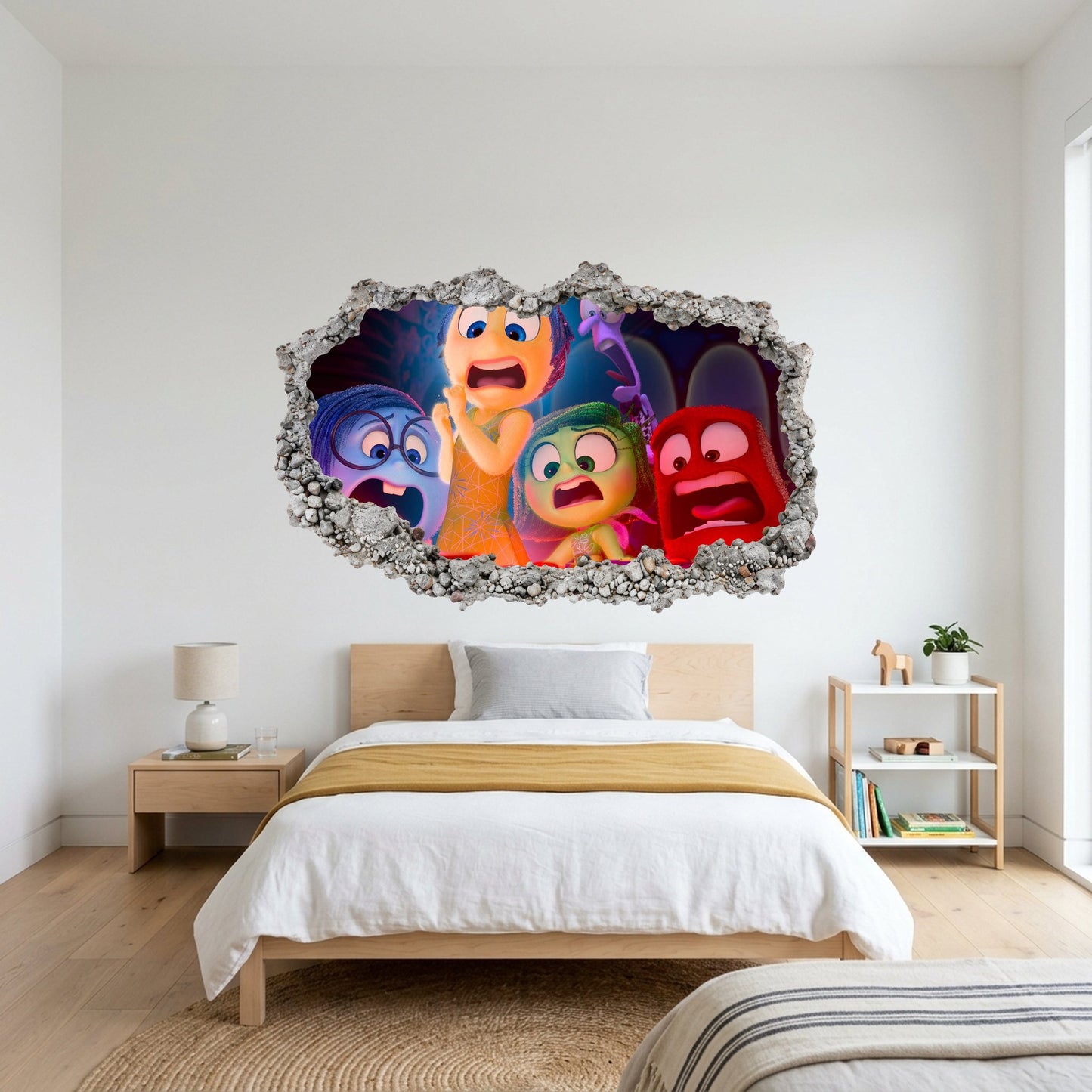 Inside Out Joy Anxiety Nursery Wall Art 3D Effect Sticker 304