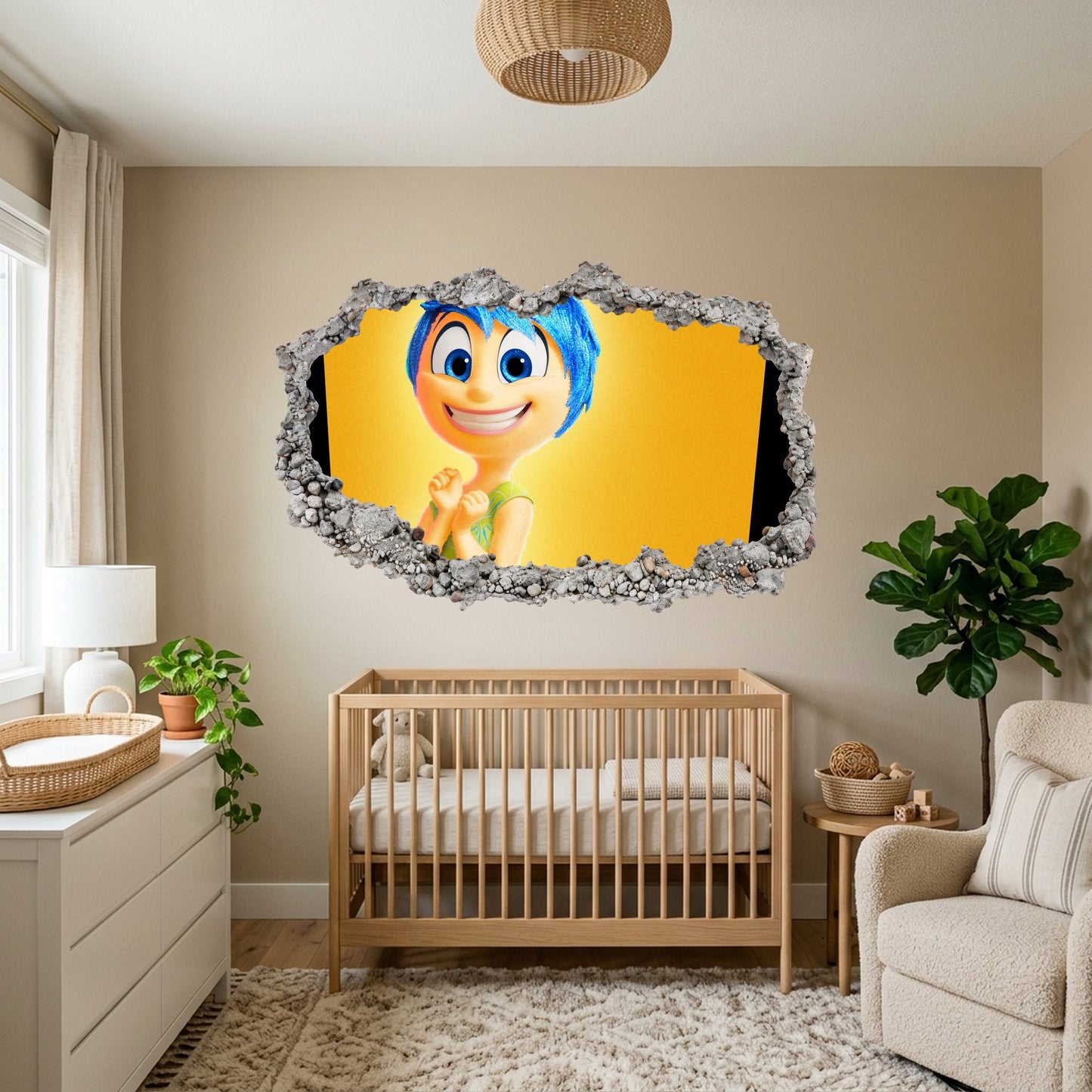 Inside Out Joy Anxiety Nursery Wall Art Playroom Art Decal 299