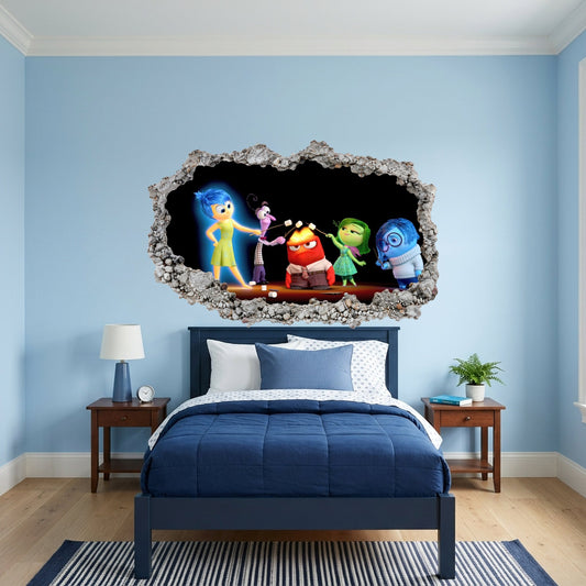 Inside Out Joy Anxiety Nursery Wall Art Vinyl Mural 283
