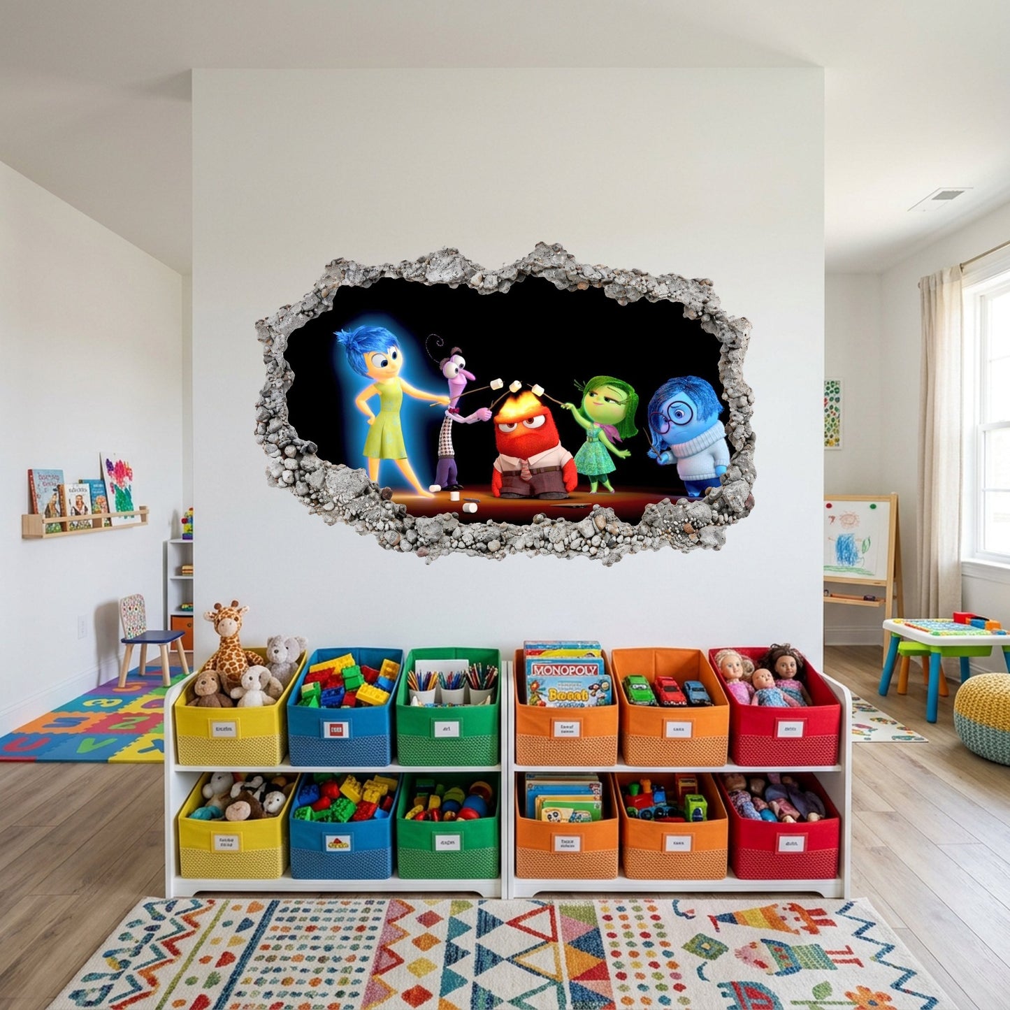 Inside Out Joy Anxiety Nursery Wall Art Vinyl Mural 283