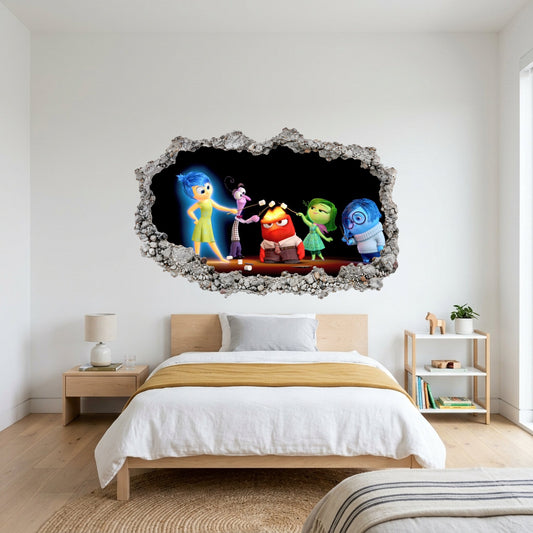 Inside Out Joy Anxiety Nursery Wall Art Vinyl Mural 283