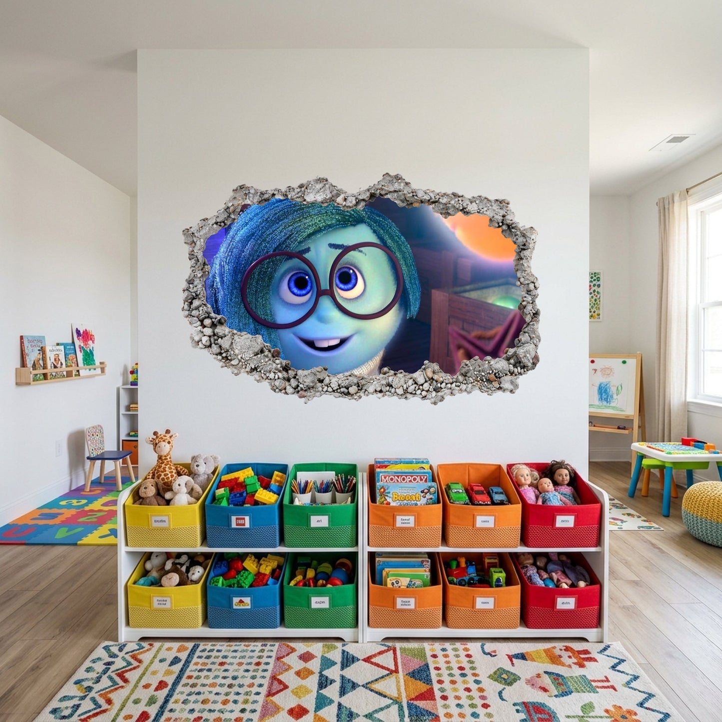 Inside Out Joy Anxiety Playroom Art Decal Nursery Wall Art 305