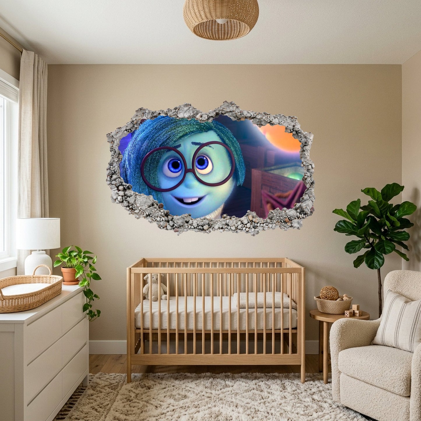 Inside Out Joy Anxiety Playroom Art Decal Nursery Wall Art 305