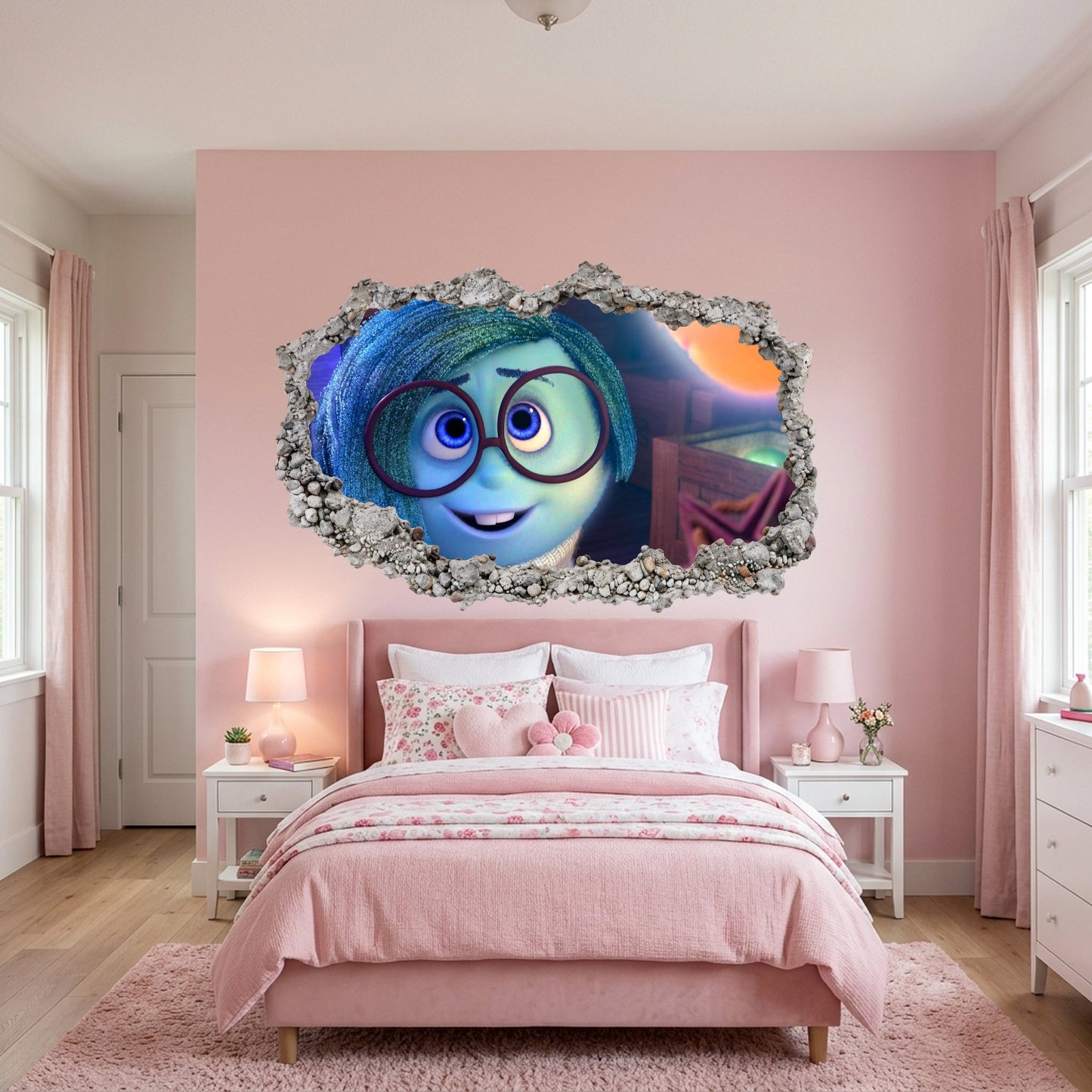 Inside Out Joy Anxiety Playroom Art Decal Nursery Wall Art 305
