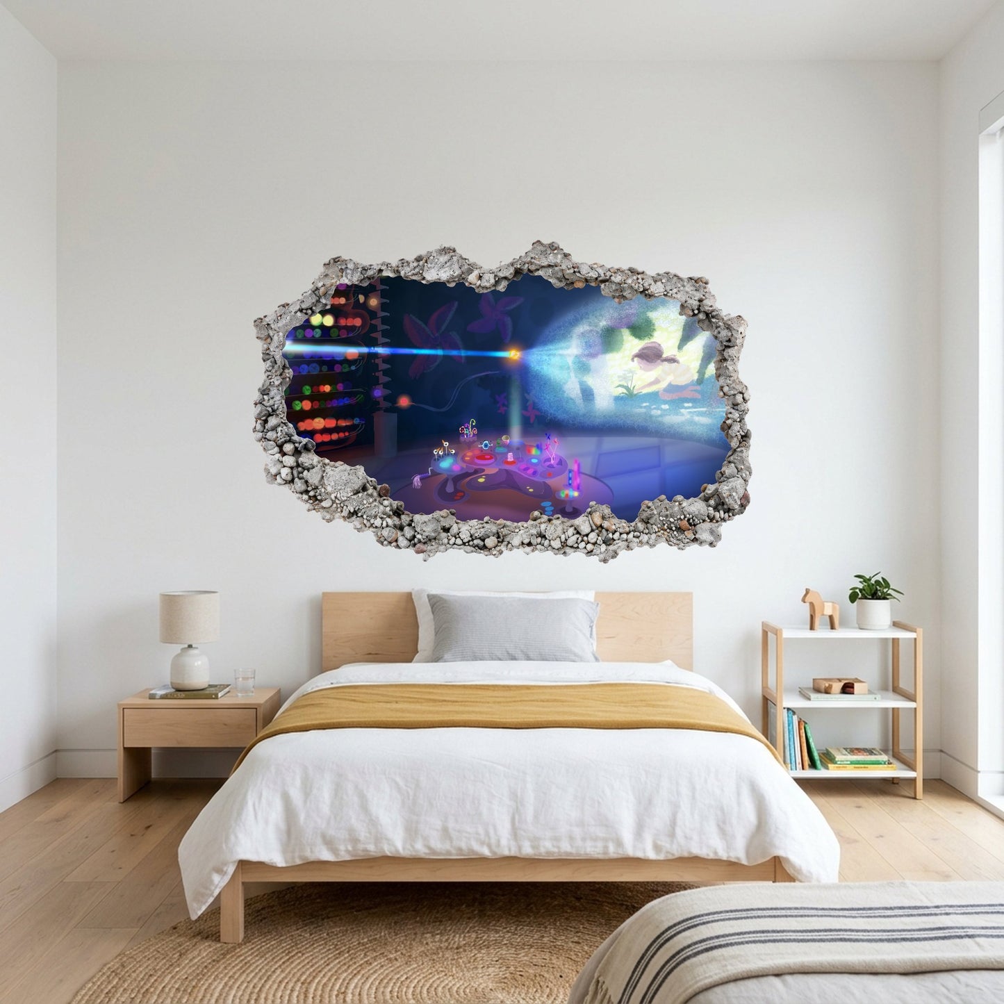 Inside Out Joy Anxiety Smashed Brick Decal Nursery Wall Art 301