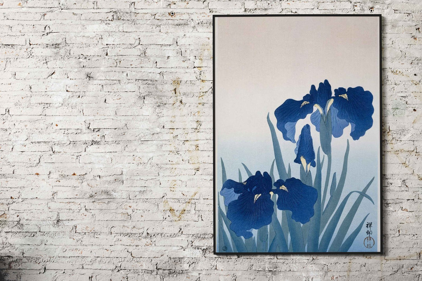 Iris Flowers by Ohara Koson Asian Style Poster | Wall Art for Home & Office | High-Quality Print