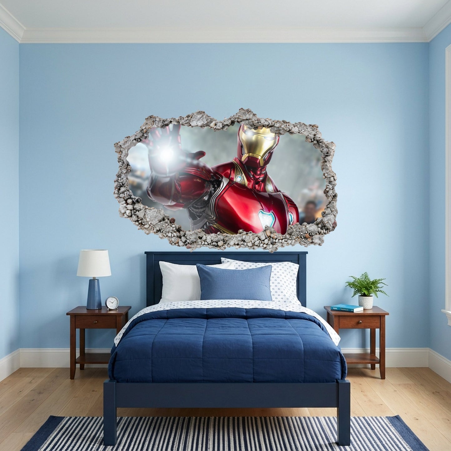 Iron Man Avengers Marvel Comics Bedroom Decor 3D Effect Sticker 097