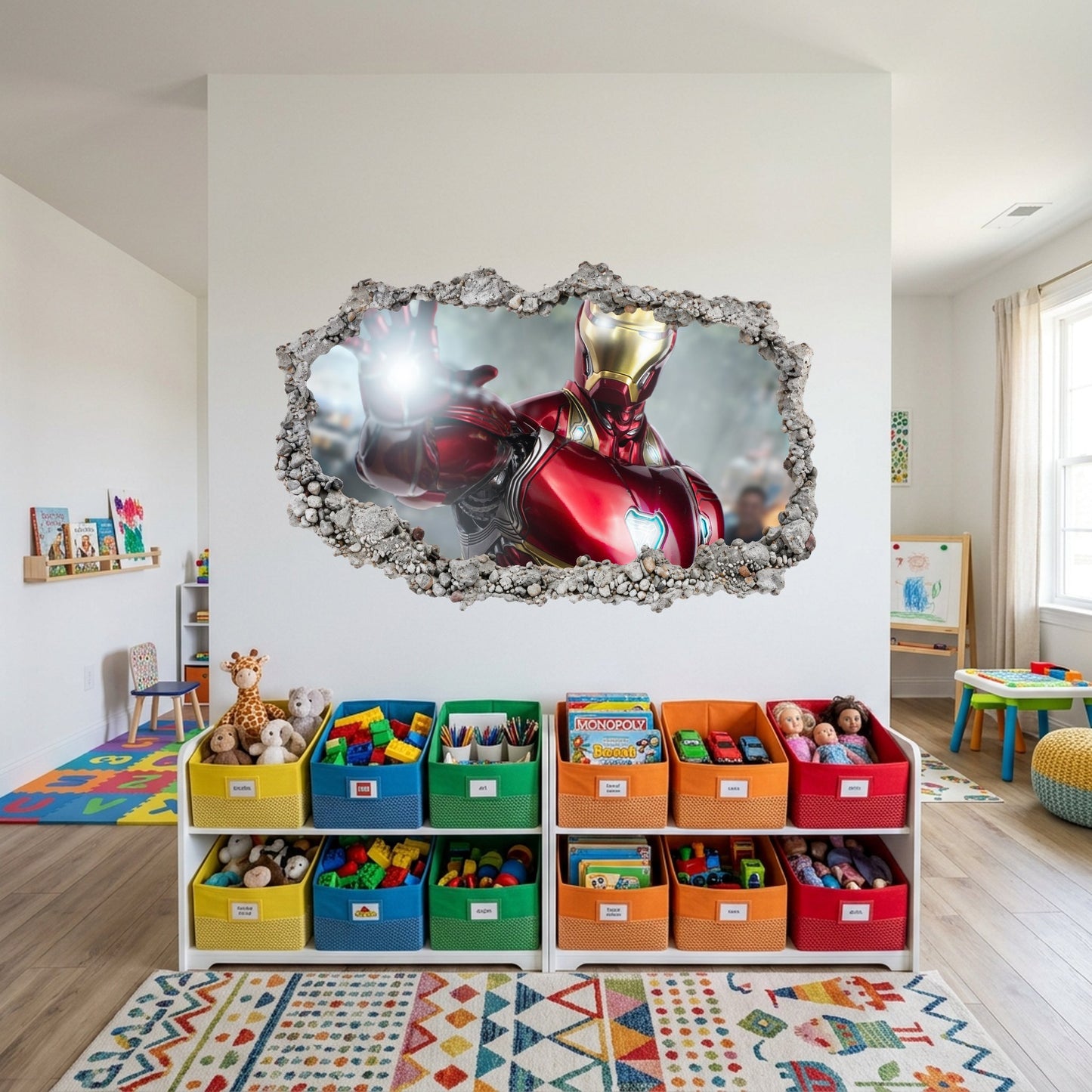 Iron Man Avengers Marvel Comics Bedroom Decor 3D Effect Sticker 097
