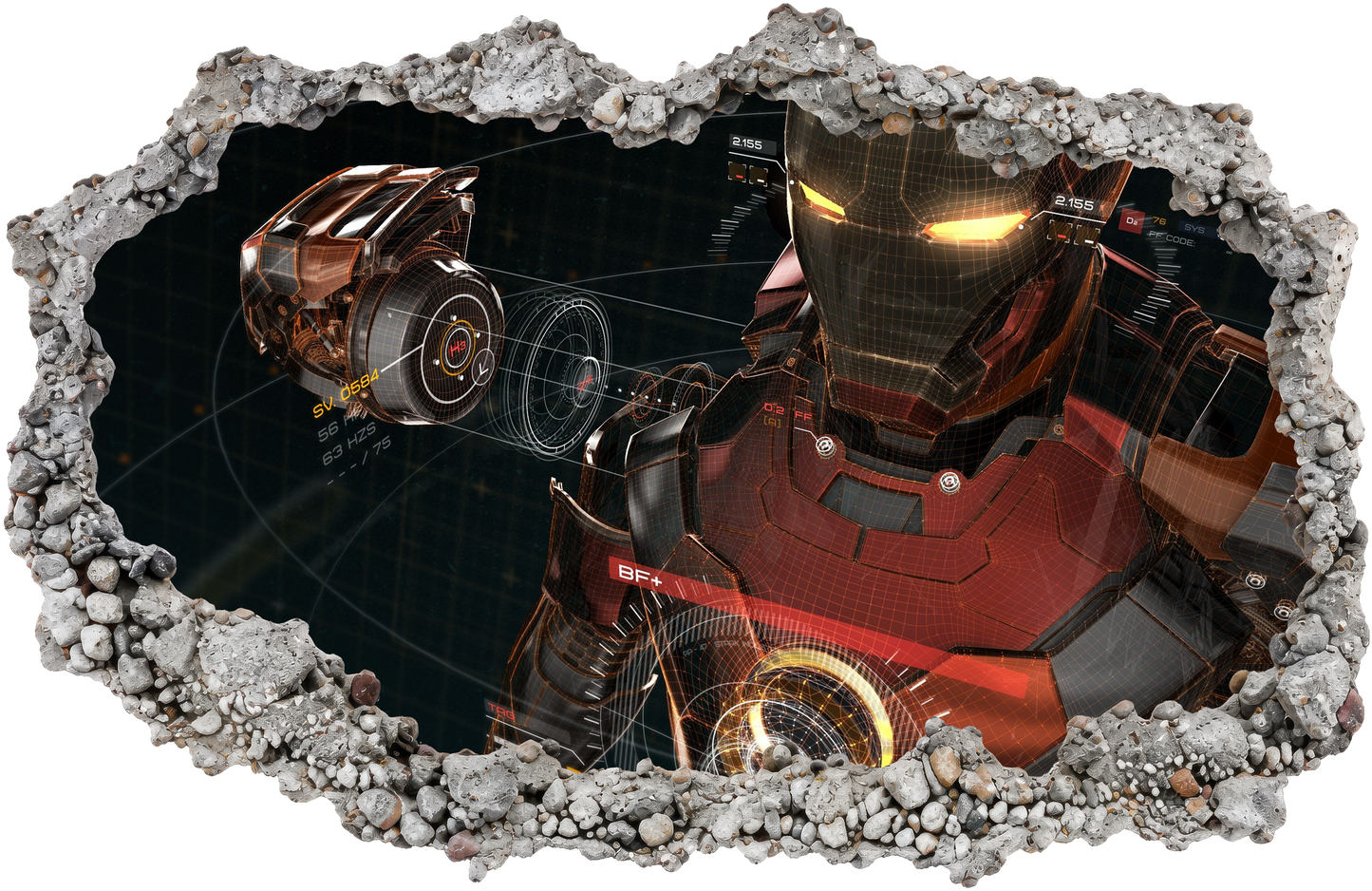 Iron Man Avengers Marvel Comics Kids Room Decor Bedroom Decor 095