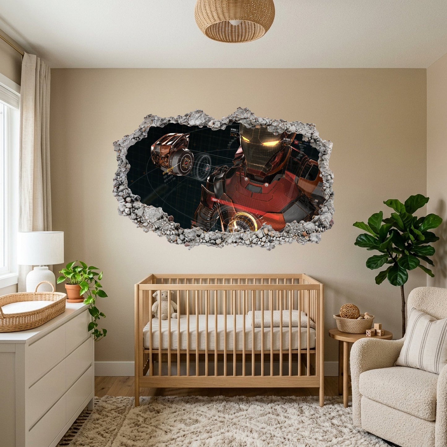 Iron Man Avengers Marvel Comics Kids Room Decor Bedroom Decor 095