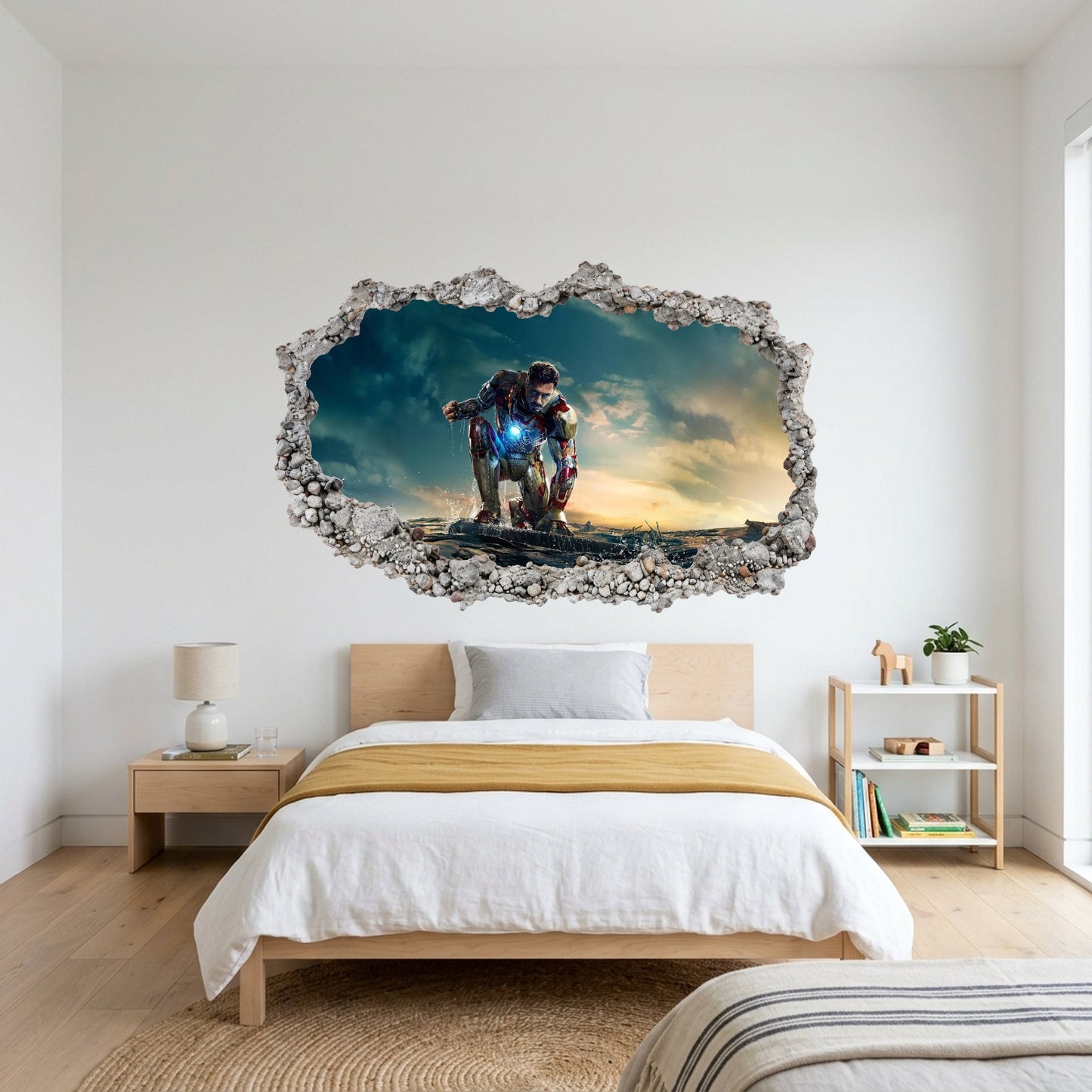 Iron Man Superhero Bedroom Decor Wall Art Sticker 074