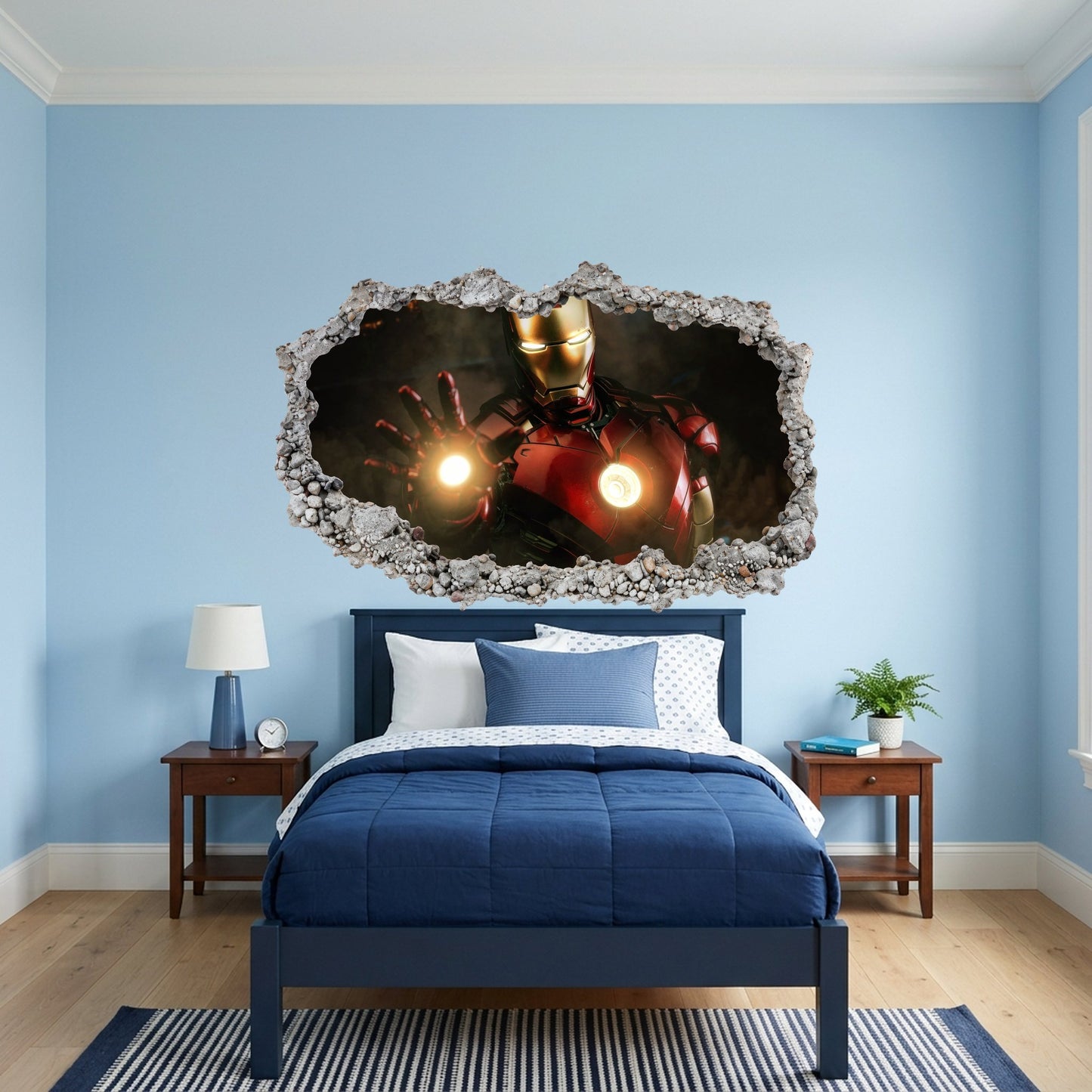 Iron Man Superhero Playroom Art Decal Vinyl Mural 101