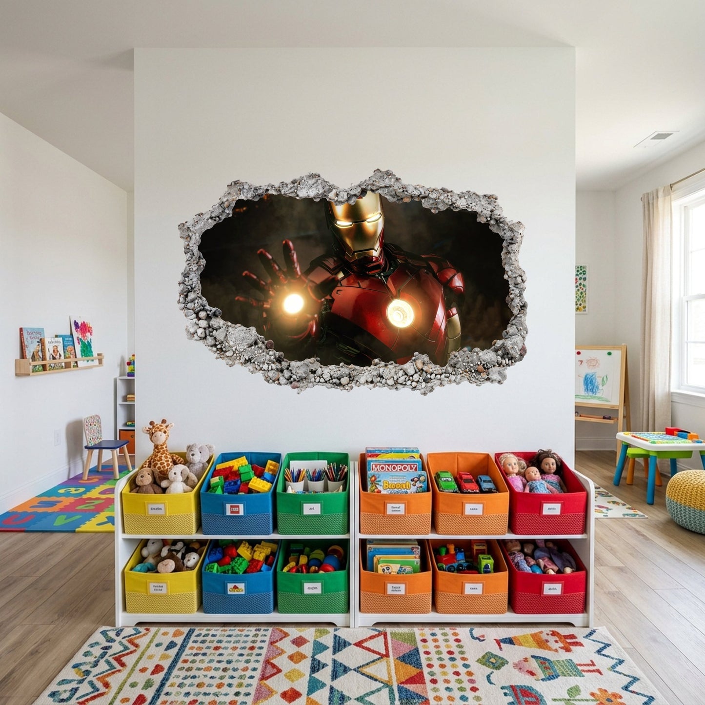 Iron Man Superhero Playroom Art Decal Vinyl Mural 101