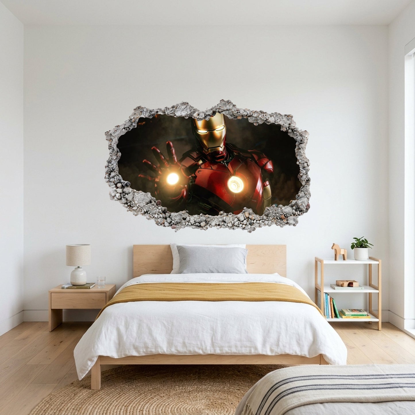 Iron Man Superhero Playroom Art Decal Vinyl Mural 101