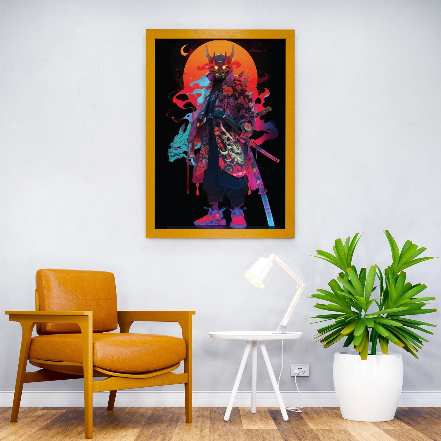 JAPANESE ONI SAMURAI ART Asian Style Poster | Wall Art for Home & Office | High-Quality Print - High-Quality Visual Display