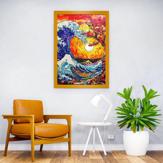 Japan Abstract Asian Style Poster | Wall Art for Home & Office | High-Quality Print - High-Quality Visual Display
