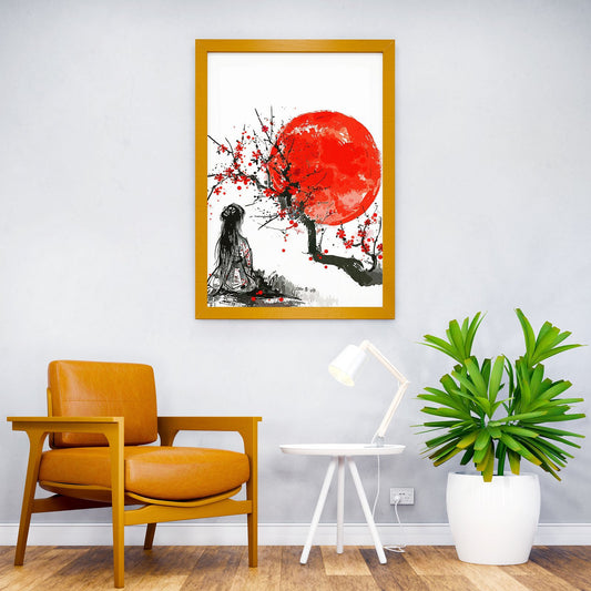 Japan Art Geisha Asian Style Poster | Wall Art for Home & Office | High-Quality Print - High-Quality Visual Display