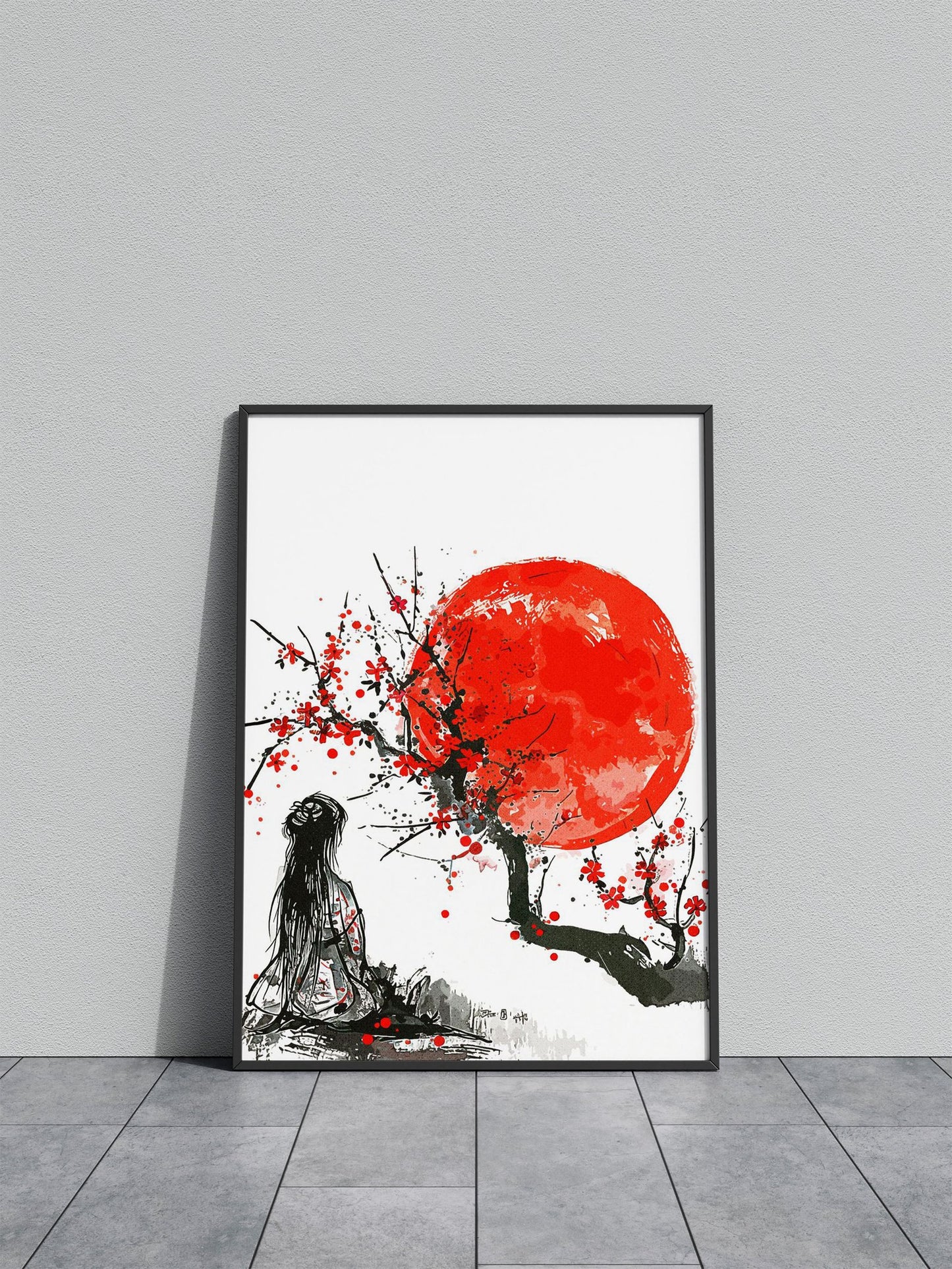 Japan Art Geisha Asian Style Poster | Wall Art for Home & Office | High-Quality Print - High-Quality Visual Display