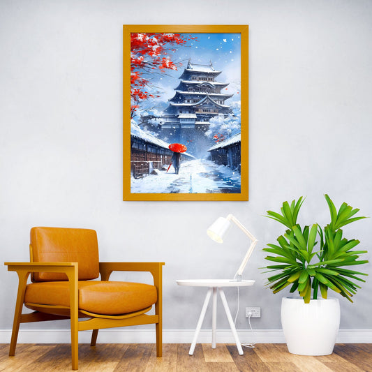Japan Asia Winter Snow Zen Asian Style Poster | Wall Art for Home & Office | High-Quality Print - High-Quality Visual Display