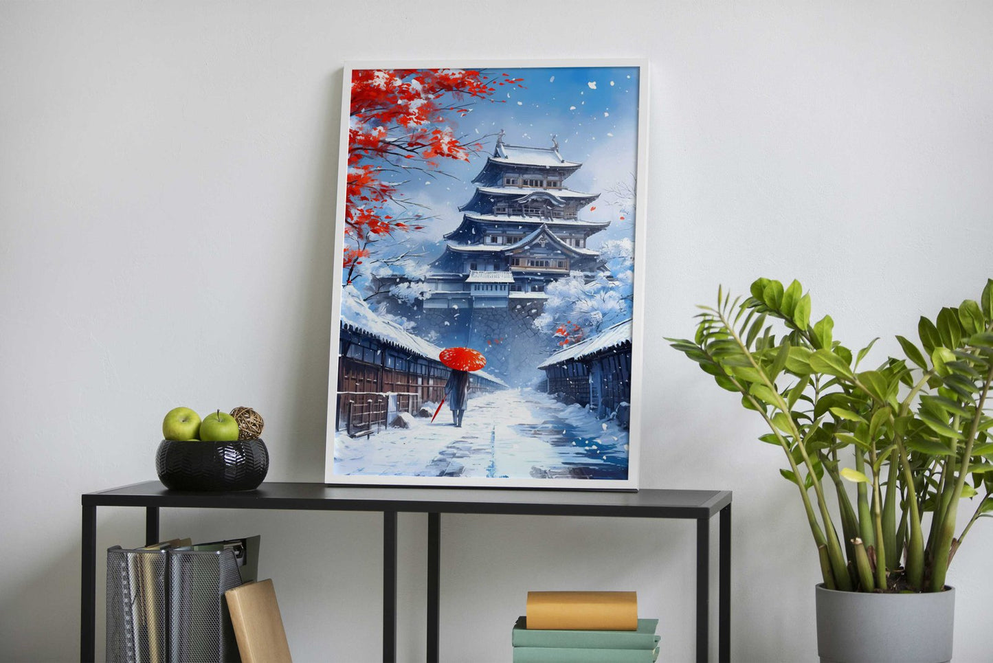 Japan Asia Winter Snow Zen Asian Style Poster | Wall Art for Home & Office | High-Quality Print