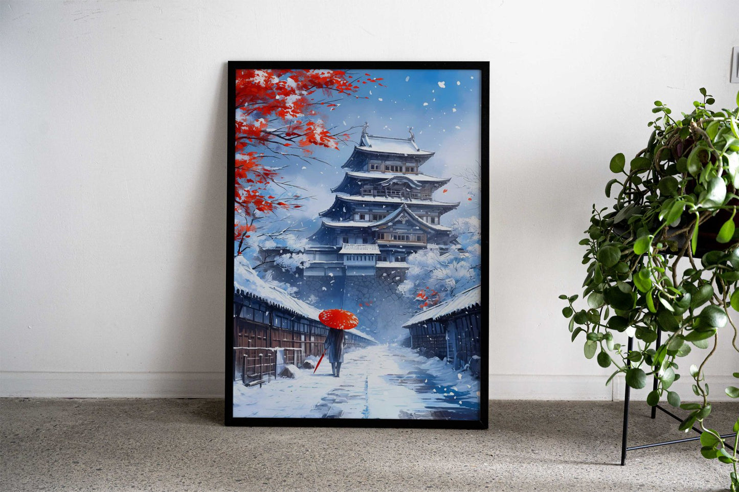 Japan Asia Winter Snow Zen Asian Style Poster | Wall Art for Home & Office | High-Quality Print