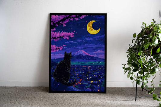 Japan Cat Asian Style Poster | Wall Art for Home & Office | High-Quality Print - High-Quality Visual Display