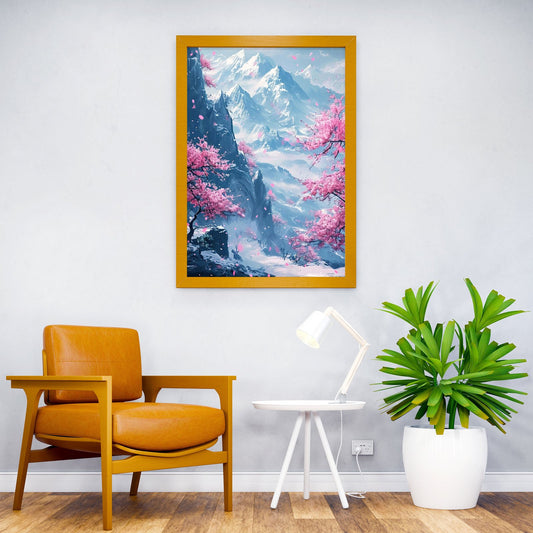 Japan Cherry Landscape Asian Style Poster | Wall Art for Home & Office | High-Quality Print - High-Quality Visual Display
