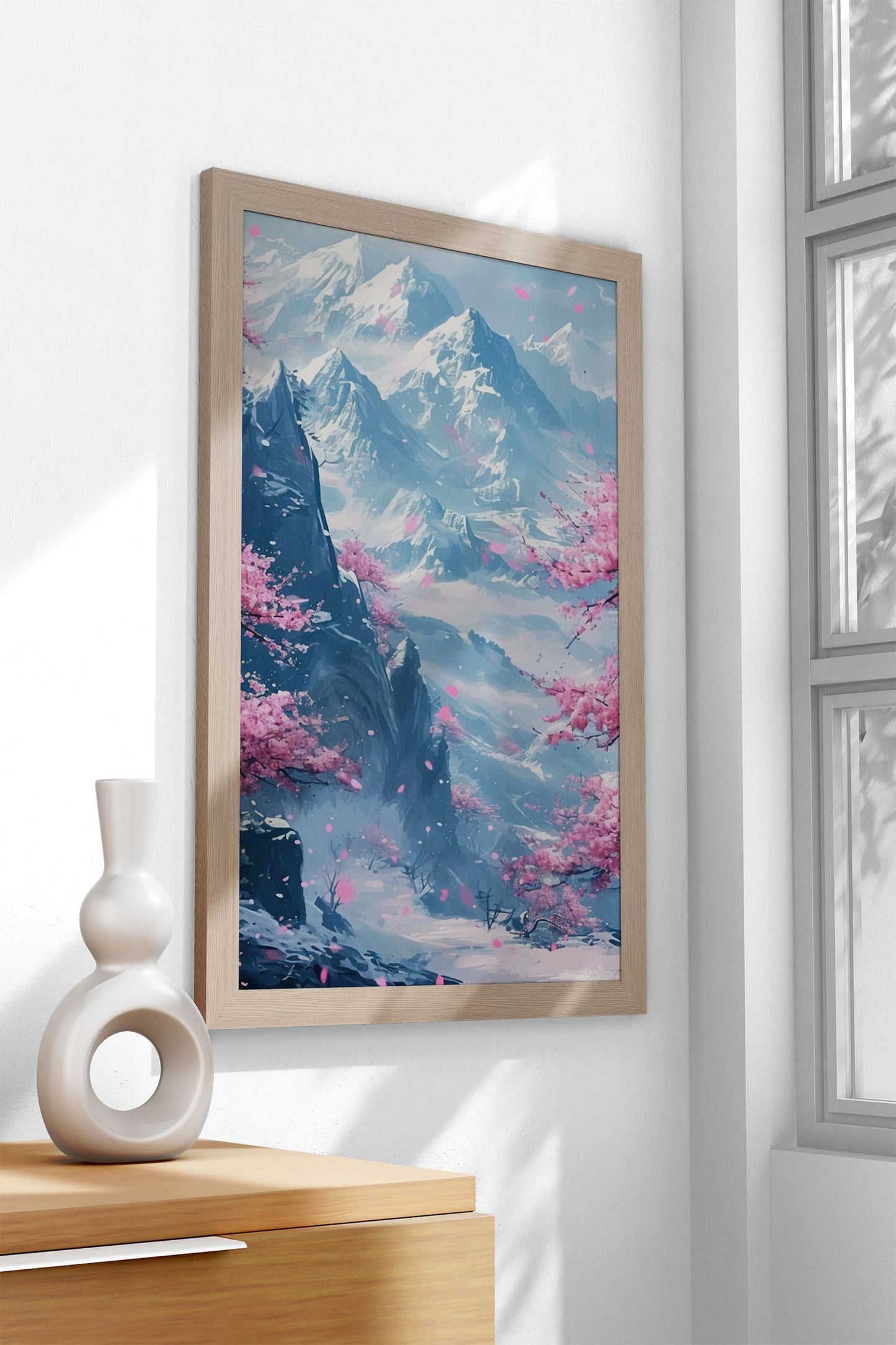 Japan Cherry Landscape Asian Style Poster | Wall Art for Home & Office | High-Quality Print